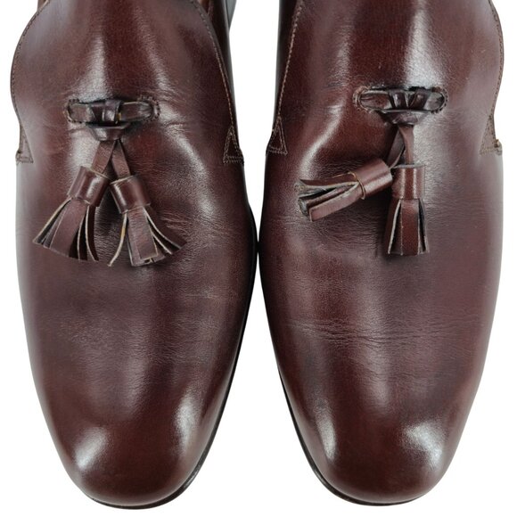 NEW Vintage Continentals Bally Swiss Dress Shoe 9 Brown Leather Loafer Old Stock main image 9